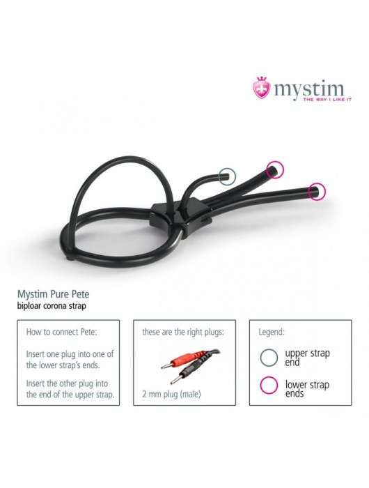 Утяжка под головку для электростимулятора Pure Pete - MyStim - купить с доставкой в Люберцах