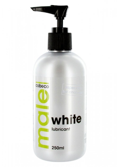 Анальная смазка на водной основе MALE Cobeco White Lubricant - 250 мл. - Cobeco - купить с доставкой в Люберцах