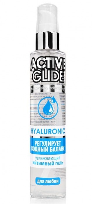 Увлажняющий интимный гель Active Glide Hyaluronic - 100 гр. - Биоритм - купить с доставкой в Люберцах
