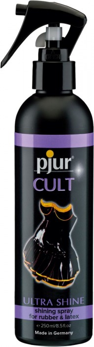 Спрей для ухода за одеждой из латекса pjur CULT Ultra Shine - 250 мл. - Pjur - купить с доставкой в Люберцах