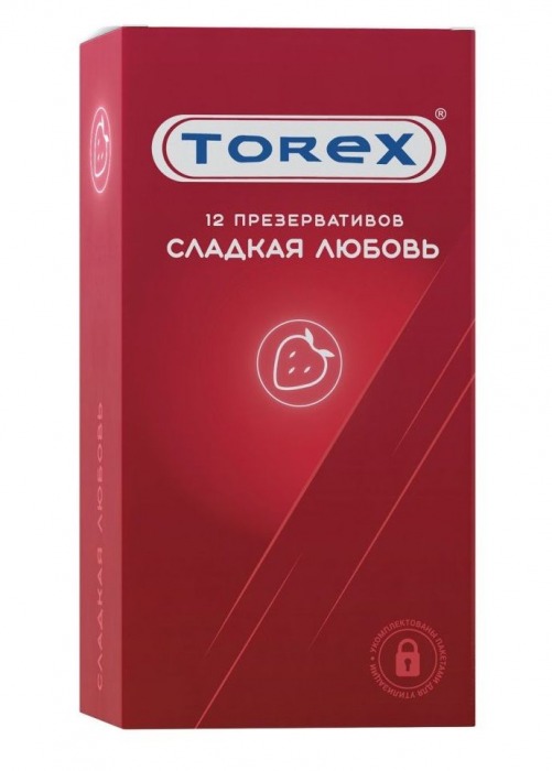 Презервативы Torex  Сладкая любовь  с ароматом клубники - 12 шт. - Torex - купить с доставкой в Люберцах