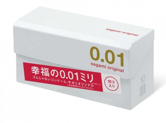 Супер тонкие презервативы Sagami Original 0.01 - 10 шт. - Sagami - купить с доставкой в Люберцах