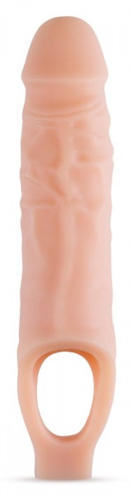 Телесный реалистичный фаллоудлинитель 9 Inch Silicone Cock Sheath Penis Extender - 22,86 см. - Blush Novelties - в Люберцах купить с доставкой
