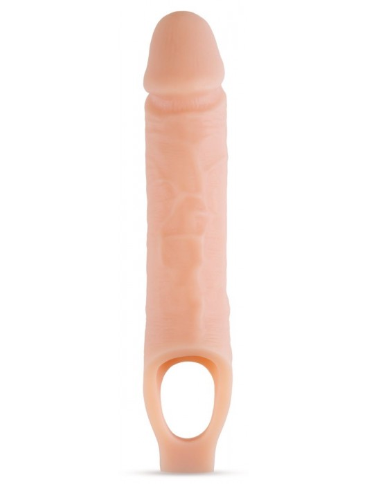 Телесный реалистичный фаллоудлинитель 10 Inch Silicone Cock Sheath Penis Extender - 25,4 см. - Blush Novelties - в Люберцах купить с доставкой