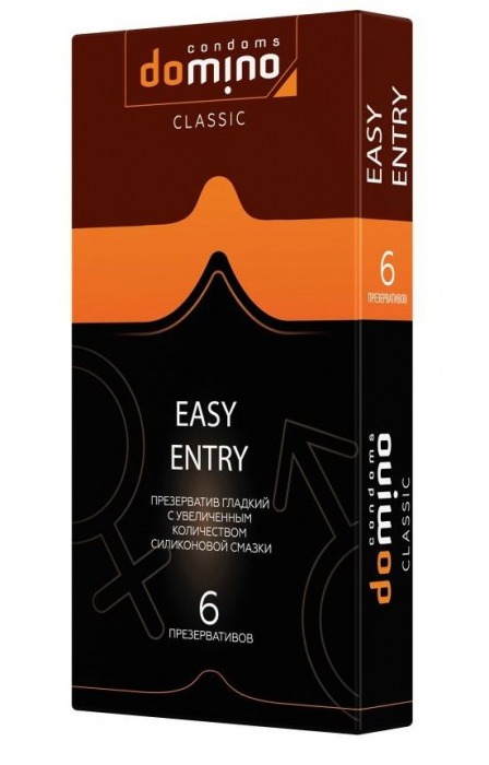 Презервативы с увеличенным количеством смазки DOMINO Easy Entry - 6 шт. - Domino - купить с доставкой в Люберцах