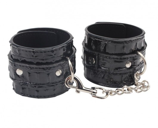 Черные наручники Surrender Wrist Restraints - Chisa - купить с доставкой в Люберцах