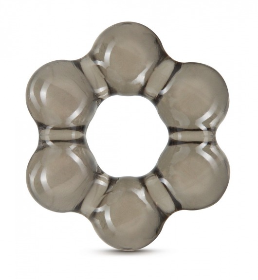 Дымчатое эрекционное кольцо Stay Hard Thick Bead Cock Ring - Blush Novelties - в Люберцах купить с доставкой