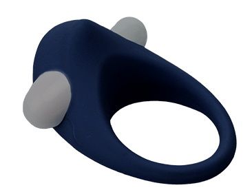 Гладкое синее эрекционное виброкольцо STIMU RING - Dream Toys - в Люберцах купить с доставкой