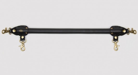 Черная распорка для ног Bound to You Faux Leather Spreader Bar - 50,8 см. - Fifty Shades of Grey - купить с доставкой в Люберцах