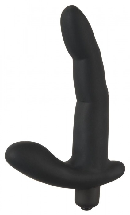 Черный вибромассажер простаты Naughty Finger Prostate Vibe - 13,8 см. - Orion - в Люберцах купить с доставкой