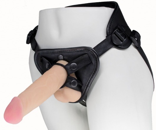 Пояс харнесс BEST UNI strap с 2 насадками - 18 и 22 см. - LOVETOY (А-Полимер) - купить с доставкой в Люберцах