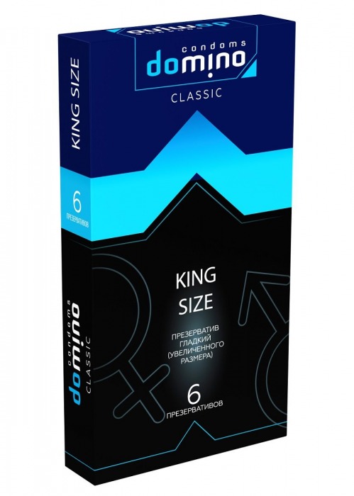 Презервативы увеличенного размера DOMINO Classic King size - 6 шт. - Domino - купить с доставкой в Люберцах