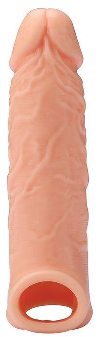 Телесная насадка EXTENDER WITH BALL STRAP 6.5 - 17 см. - Dream Toys - в Люберцах купить с доставкой