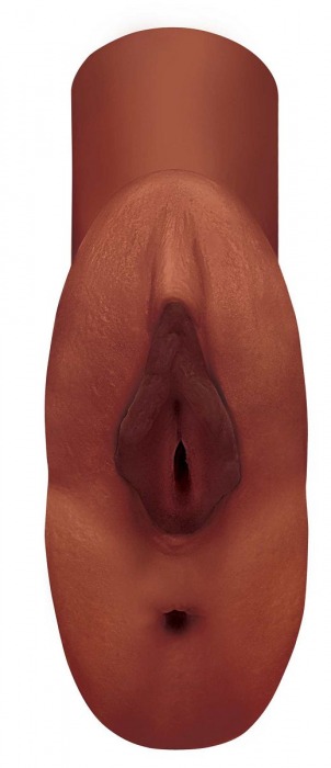Коричневый мастурбатор Perfect Pussy Double Stroker - Pipedream - в Люберцах купить с доставкой