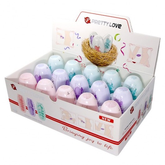 Набор из 15 мини-мастурбаторов Fantastic Egg Hard Boiled - Baile - в Люберцах купить с доставкой