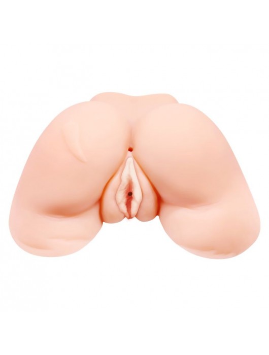 Телесная вибровагина Julie с 2 рабочими отверстиями - Baile - в Люберцах купить с доставкой