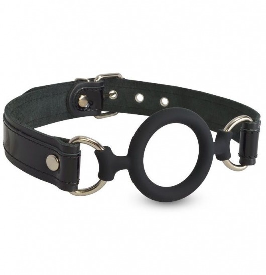 Силиконовый кляп-рамка на кожаных ремешках - Sitabella - купить с доставкой в Люберцах