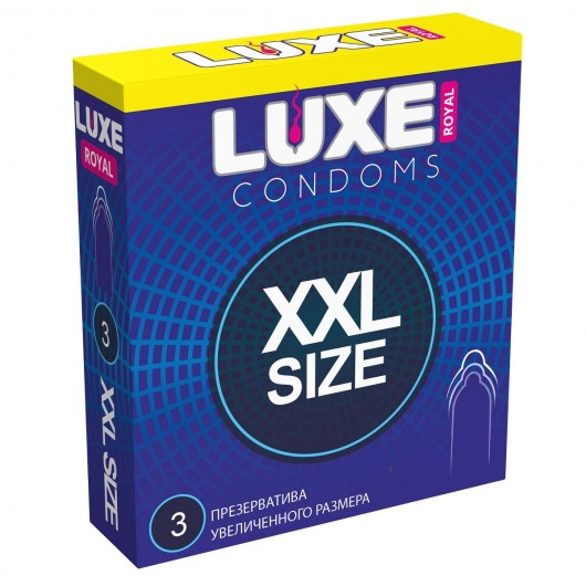 Презервативы увеличенного размера LUXE Royal XXL Size - 3 шт. - Luxe - купить с доставкой в Люберцах