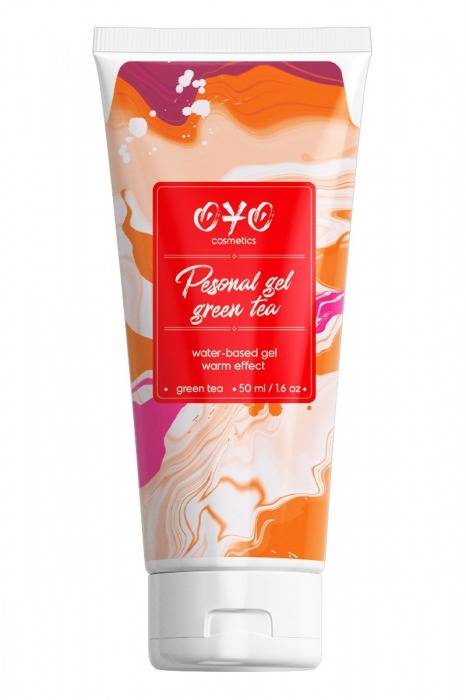 Интимная смазка на водной основе с согревающим эффектом OYO Personal Gel Green Tea - 50 мл. - OYO - купить с доставкой в Люберцах