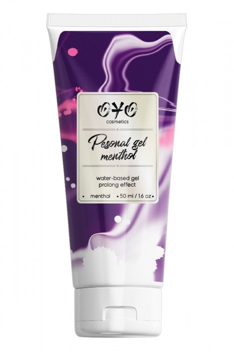 Интимная смазка на водной основе с пролонгирующим эффектом OYO Personal Gel Menthol - 50 мл. - OYO - купить с доставкой в Люберцах