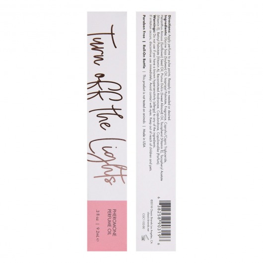 Парфюмерное масло с феромонами Turn Off The Lights с цветочно-восточным ароматом - 9,2 мл. -  - Магазин феромонов в Люберцах