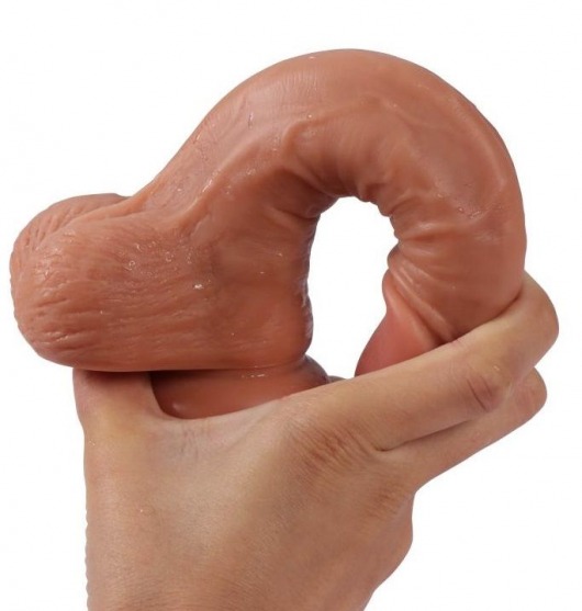 Телесный реалистичный фаллоимитатор REAL с трусиками для страпона - 19,5 см. - Real - купить с доставкой в Люберцах
