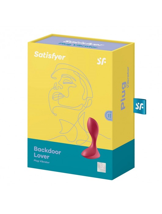 Красный вибромассажёр простаты Satisfyer Backdoor Lover - 14 см. - Satisfyer - в Люберцах купить с доставкой