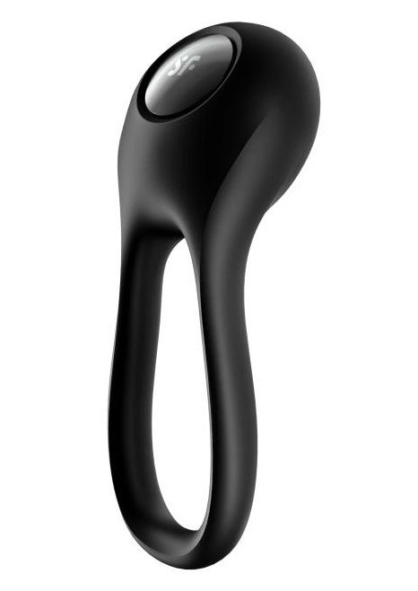 Черное эрекционное виброкольцо Majestic Duo - Satisfyer - в Люберцах купить с доставкой
