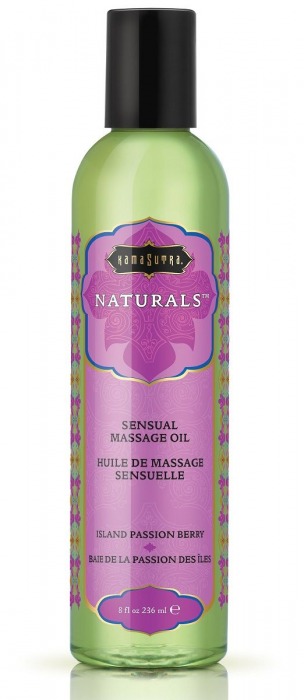 Массажное масло Naturals Island Passion Berry с ароматом тропических фруктов - 236 мл. - Kama Sutra - купить с доставкой в Люберцах