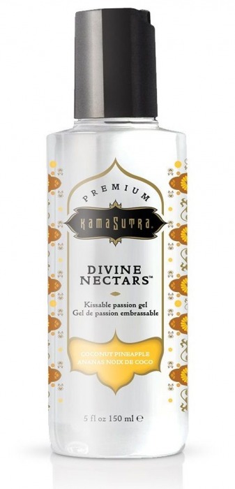 Гель-лубрикант на водной основе Divine Nectars Vanilla с ароматом ванили - 150 мл. - Kama Sutra - купить с доставкой в Люберцах