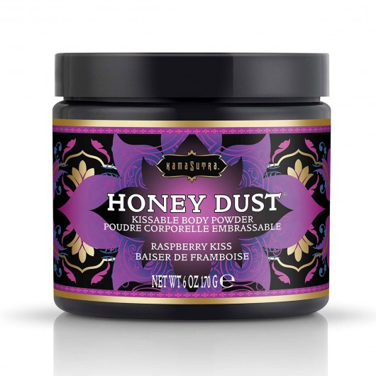 Пудра для тела Honey Dust Body Powder с ароматом малины - 170 гр. - Kama Sutra - купить с доставкой в Люберцах