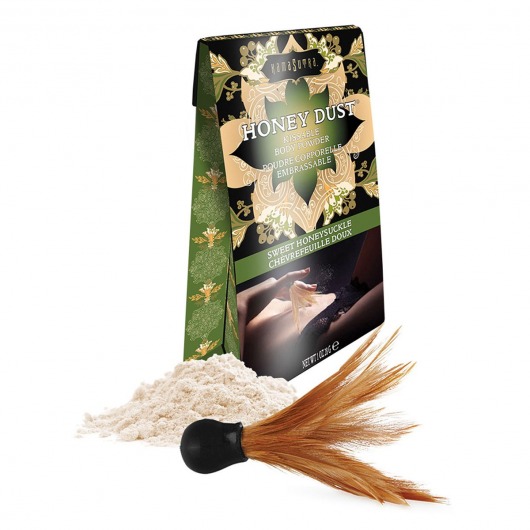 Пудра для тела Honey Dust Body Powder с ароматом жимолости - 28 гр. - Kama Sutra - купить с доставкой в Люберцах
