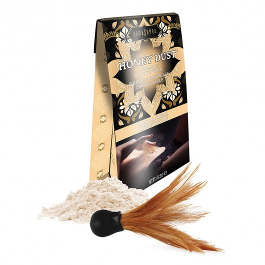 Пудра для тела Honey Dust Body Powder с ароматом ванили - 28 гр. - Kama Sutra - купить с доставкой в Люберцах