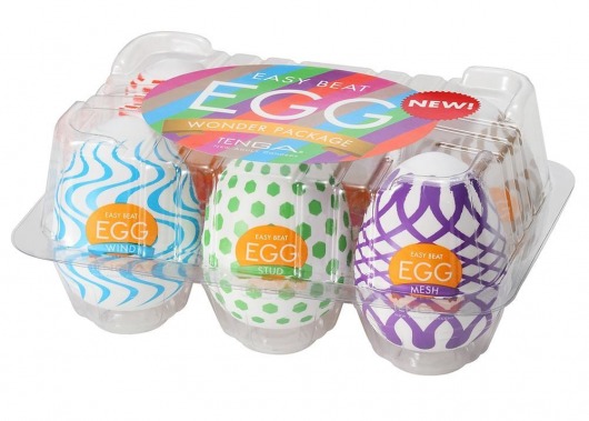 Набор из 6 мастурбаторов Tenga EGG IV с различным рельефом - Tenga - в Люберцах купить с доставкой
