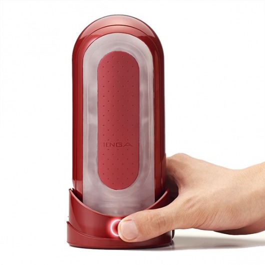 Красный мастурбатор Flip Zero Red   Warmer с подогревом - Tenga - в Люберцах купить с доставкой