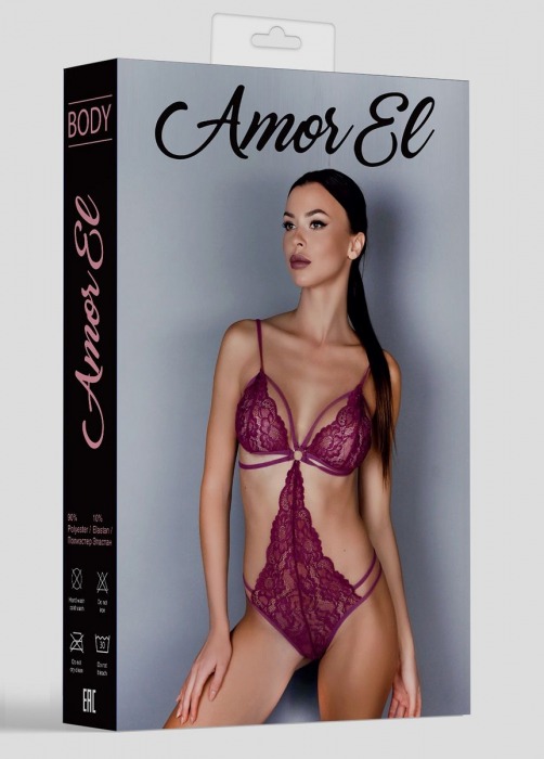 Соблазнительный тедди с декоративными бретелями - Amor El купить с доставкой