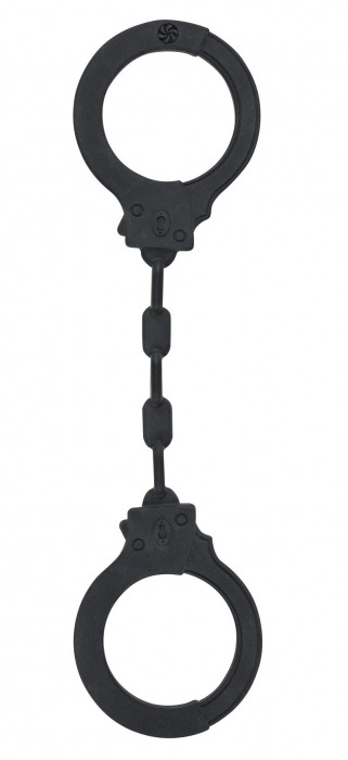 Черные силиконовые наручники Suppression - Lola Games - купить с доставкой в Люберцах