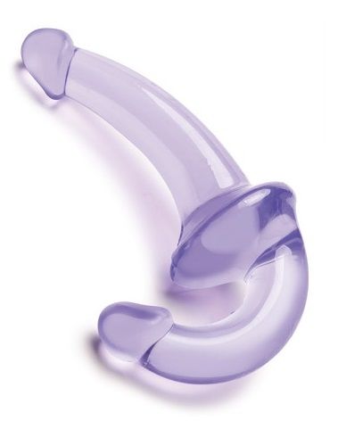 Фиолетовый безремневой страпон Strapless Strap-On - Lux Fetish - купить с доставкой в Люберцах