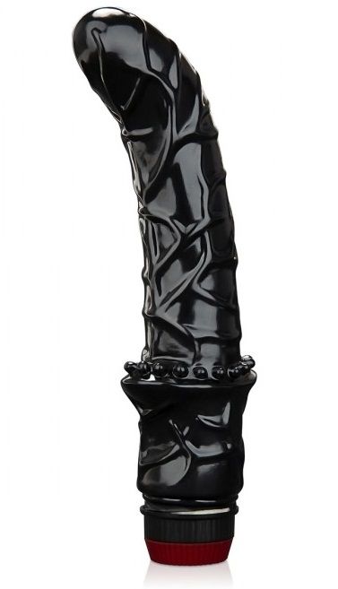 Черный вибромассажер простаты 6  Premium Prostate Massager - BlueLine - в Люберцах купить с доставкой