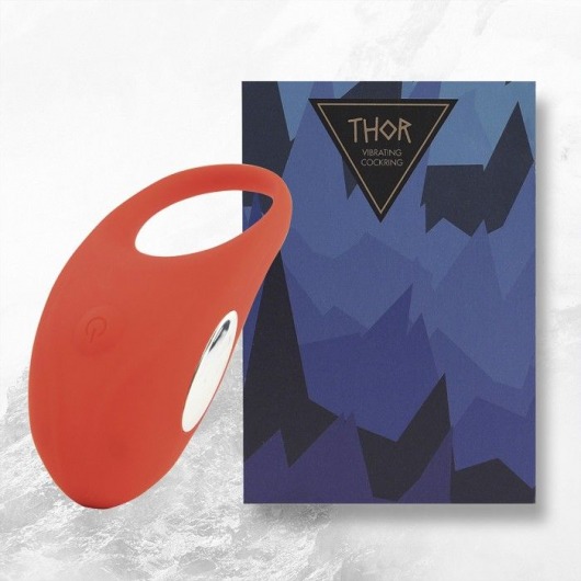 Красное кольцо с вибрацией Thor Cockring - FeelzToys - в Люберцах купить с доставкой
