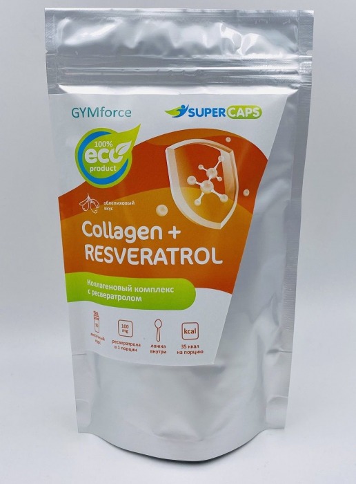 Натуральный коллаген с ресвератролом GYMforce Collagen+ - 150 гр. - SuperCaps - купить с доставкой в Люберцах