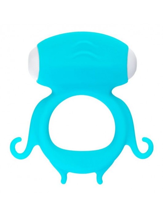 Голубое виброкольцо на пенис Sair - A-toys - в Люберцах купить с доставкой