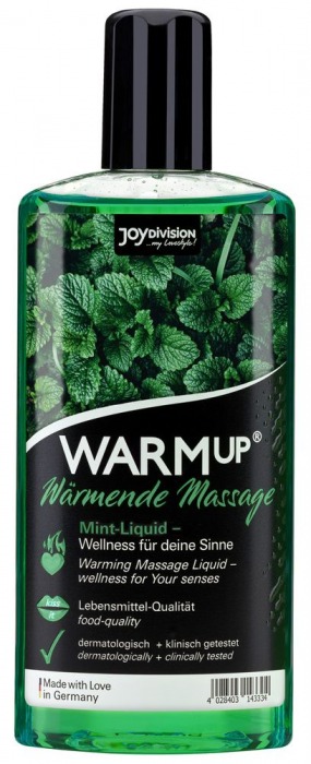 Массажное масло WARMup Mint с ароматом мяты - 150 мл. - Joy Division - купить с доставкой в Люберцах