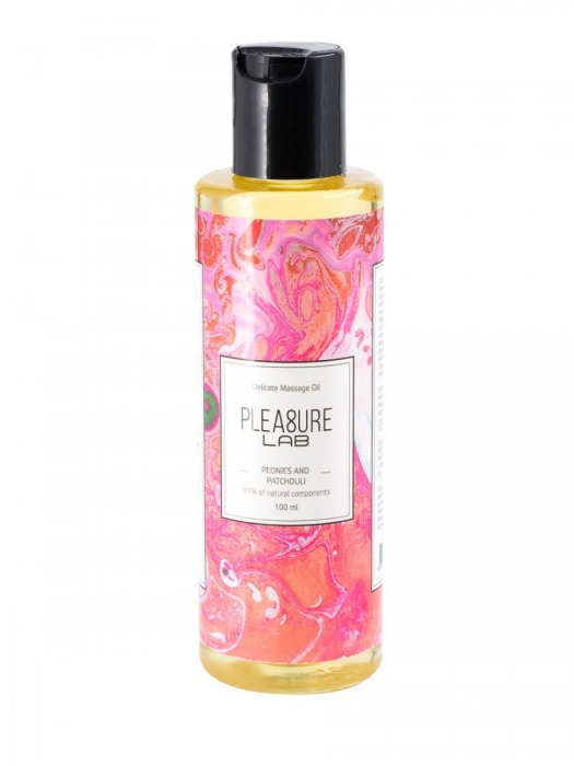 Массажное масло Pleasure Lab Delicate с ароматом пиона и пачули - 100 мл. - Pleasure Lab - купить с доставкой в Люберцах