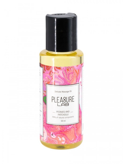 Массажное масло Pleasure Lab Delicate с ароматом пиона и пачули - 50 мл. - Pleasure Lab - купить с доставкой в Люберцах