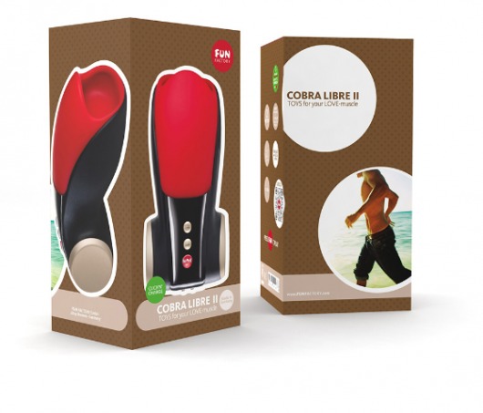 Чёрно-красный вибромастурбатор Cobra Libre 2 - Fun Factory - в Люберцах купить с доставкой