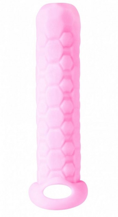 Розовый фаллоудлинитель Homme Long - 13,5 см. - Lola Games - в Люберцах купить с доставкой