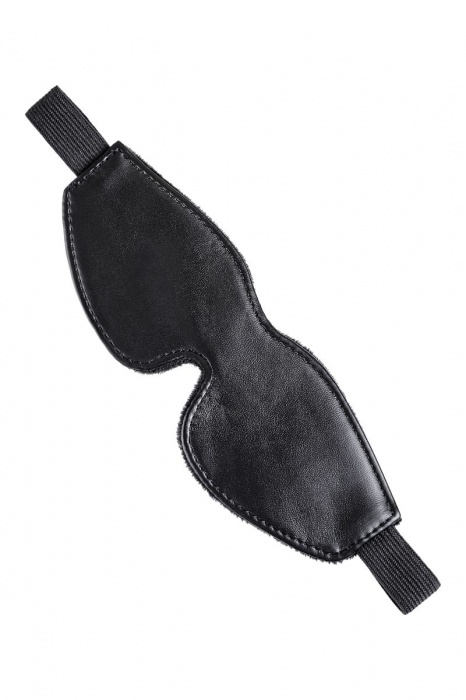 Черная маска Anonymo из искусственной кожи - ToyFa - купить с доставкой в Люберцах