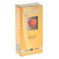 Презервативы Masculan Ultra Gold с золотым напылением и ароматом ванили - 10 шт. - Masculan - купить с доставкой в Люберцах