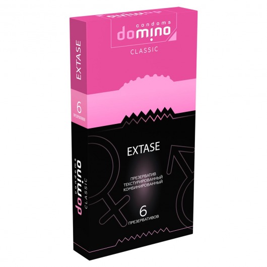 Презервативы с точками и рёбрышками DOMINO Classic Extase - 6 шт. - Domino - купить с доставкой в Люберцах
